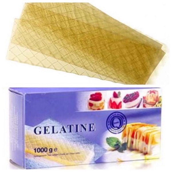 Gelatin l&agrave; nguy&ecirc;n liệu kh&ocirc;ng thể thiếu trong c&ocirc;ng thức l&agrave;m b&aacute;nh